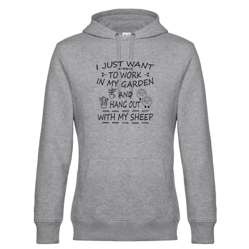 In My Garden With My Sheep Gärtner Schäfer Garten Hoodie Männer King Hooded