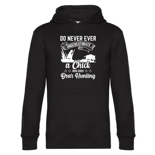 Jägerin Wilschweinjagd Wildschwein Keiler Jäger Hoodie Männer King Hooded