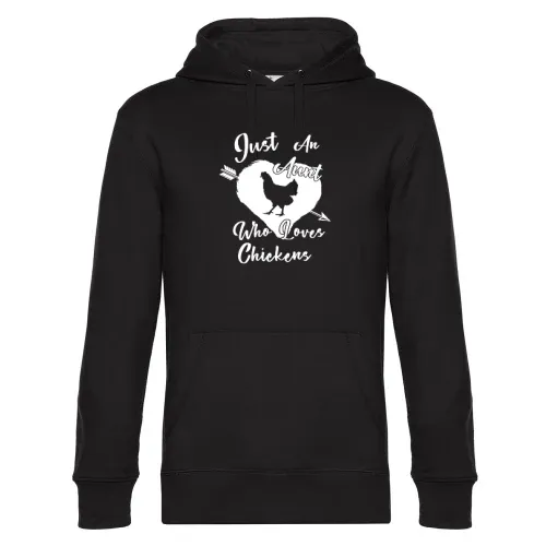 Just an Aunt who loves Chickens Tante liebt Hühner Hoodie Männer King Hooded