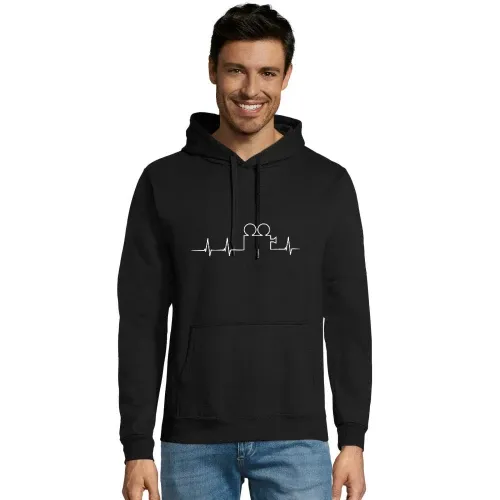 Kamera Herzschlag Hoodie Männer Snake
