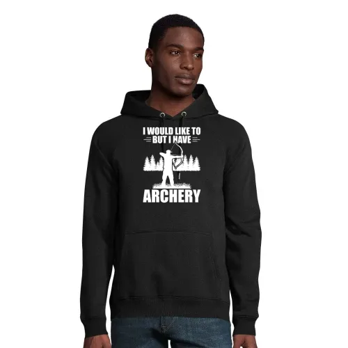 Kann Nicht Muss Bogenschießen Bogenschützen Spruch Hoodie Männer Stellar Bio