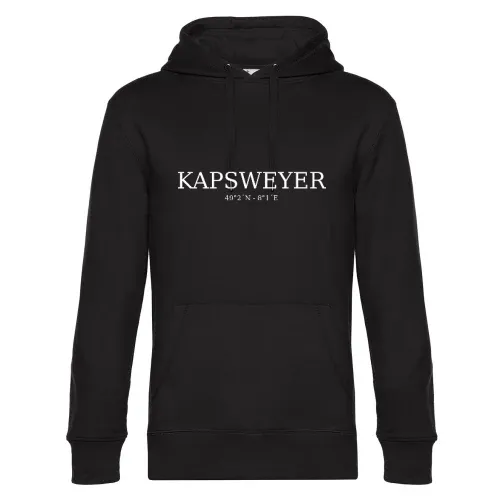 Kapsweyer Koordinaten Hoodie Männer King Hooded