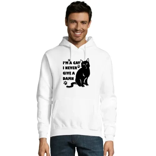 Katzen Humor Hoodie Männer Snake
