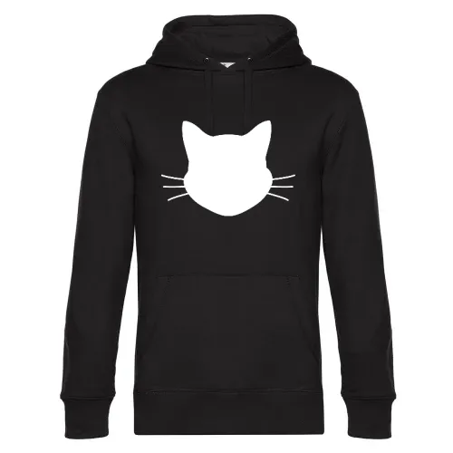 Katzenkopf mit Borsten Hoodie Männer King Hooded
