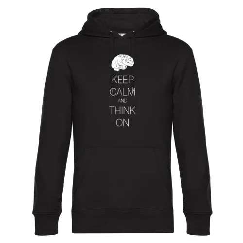 keep calm and think on Hoodie Männer King Hooded
