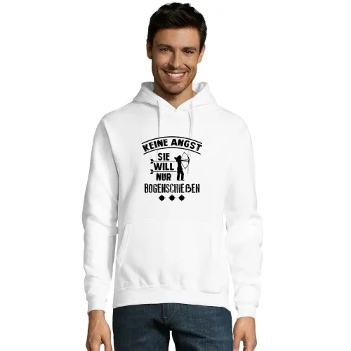 Keine Angst Sie Will Nur Bogenschießen Hoodie Männer Snake