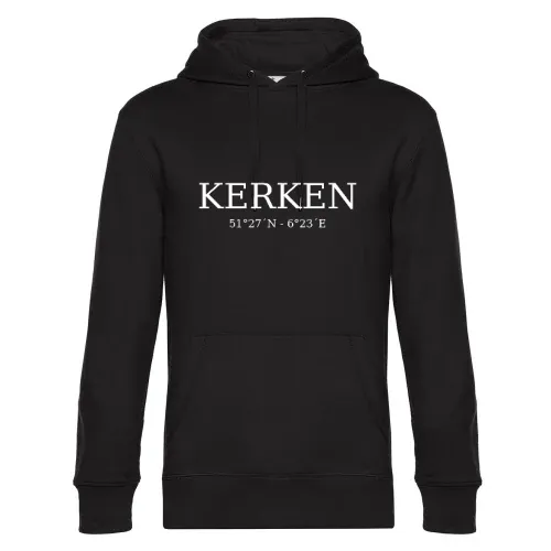 Kerken Koordinaten Hoodie Männer King Hooded