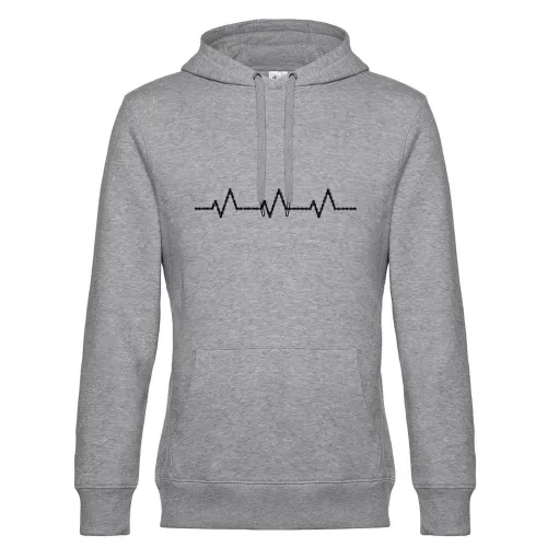 Kettenherzschlag Hoodie Männer King Hooded