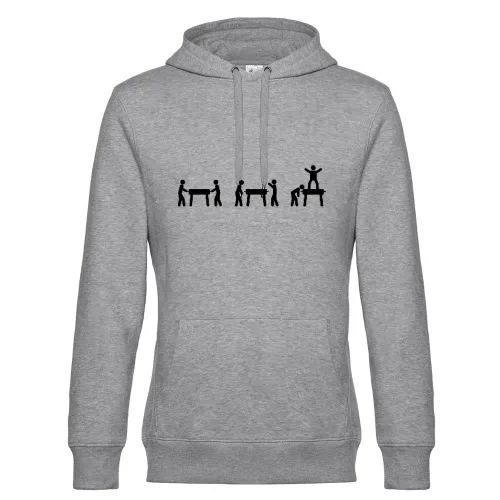 Kickertisch Evolution Strichmännchen Männer Hoodie