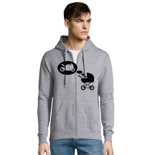 Kinderwagentraum Motorrad Männer Hoodie