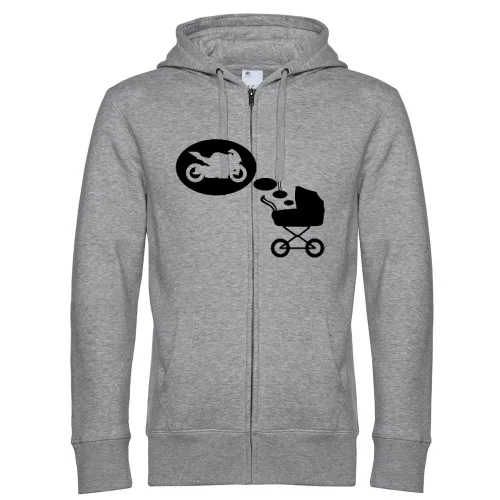 Kinderwagentraum Motorrad Männer Hoodie