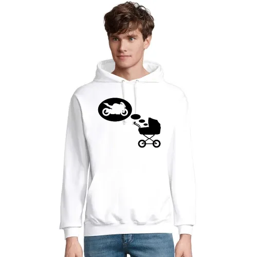 Kinderwagentraum Motorrad Männer Hoodie