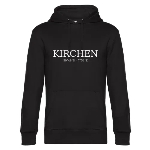Kirchen Koordinaten Hoodie Männer King Hooded