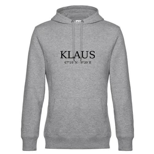 Klaus Koordinaten Hoodie Männer King Hooded