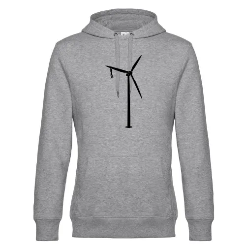 Klimmzug am Windrad Männer Hoodie