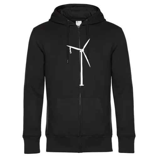 Klimmzug am Windrad Männer Hoodie