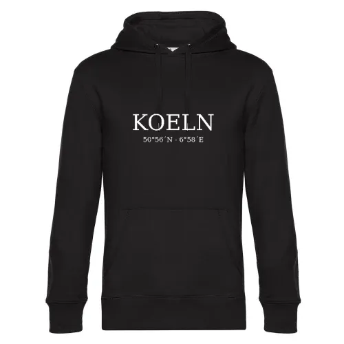 Koeln Koordinaten Hoodie Männer King Hooded