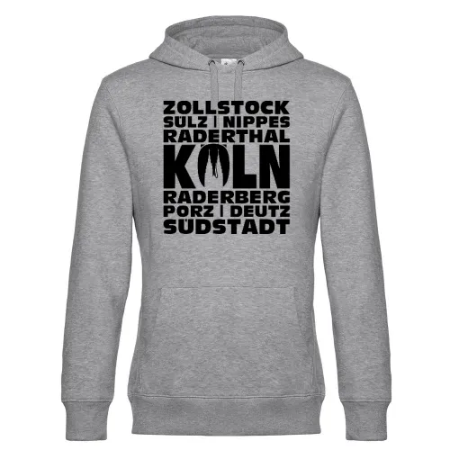Köln Stadtteile 2.0 Hoodie Männer King Hooded