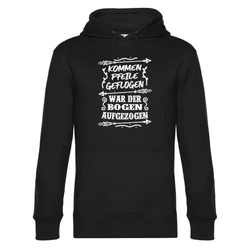 Kommen Pfeile geflogen war der Bogen aufgezogen Hoodie Männer King Hooded