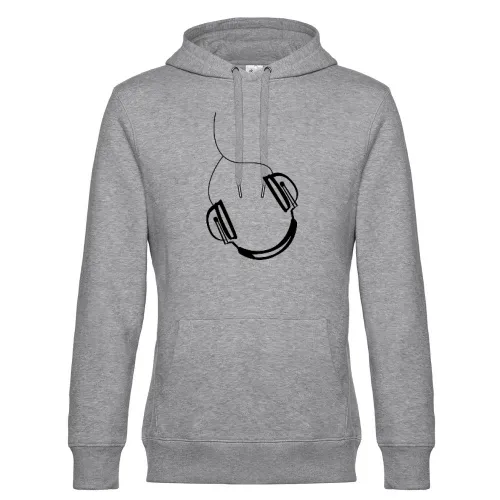 Kopfhörer mit Kabel Männer Hoodie