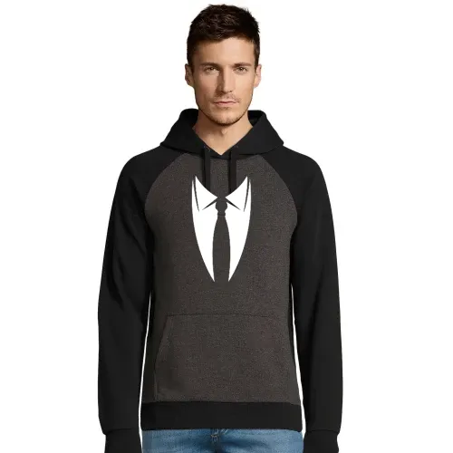 Kragen mit Krawatte Männer Hoodie