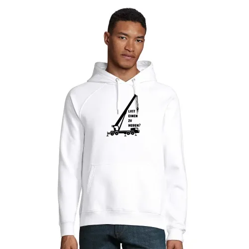 Kran Kranbediener Kranfahrer Lust einen zu heben? Hoodie Männer Stellar Bio