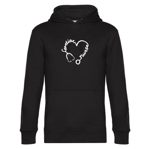 Krankenschwester Kardiologie Stethoskop Herz Hoodie Männer King Hooded