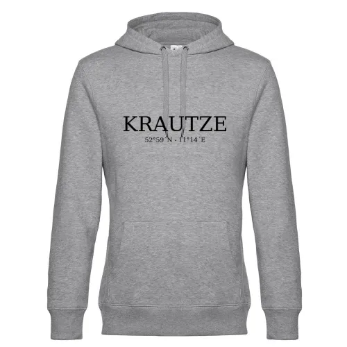 Krautze Koordinaten Hoodie Männer King Hooded