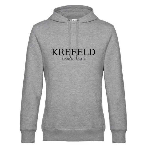 Krefeld Koordinaten Hoodie Männer King Hooded