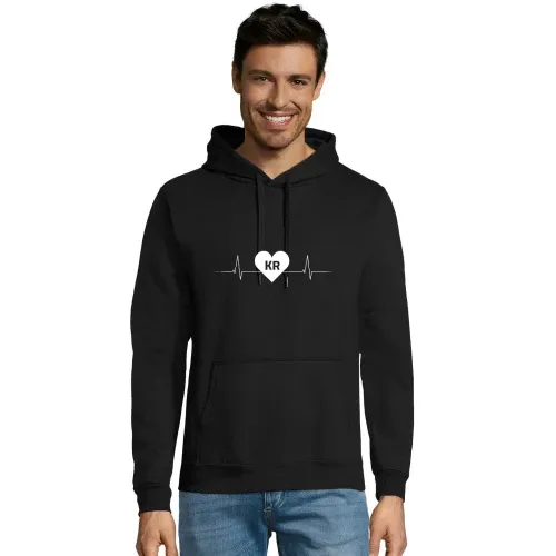 Krefeld KR Nummernschild Herzschlag Hoodie