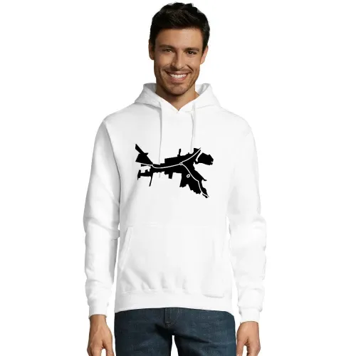 Kreischa Umriss mit Fussballstadion Männer Hoodie