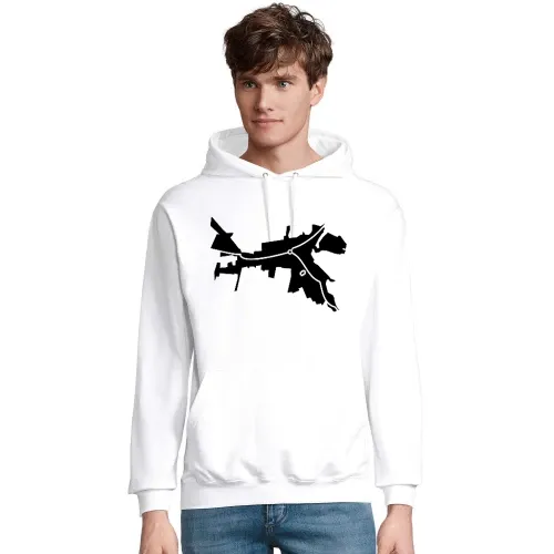 Kreischa Umriss mit Fussballstadion Männer Hoodie
