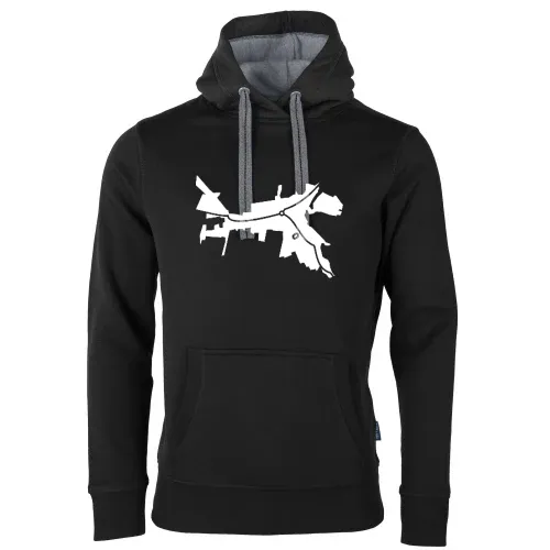Kreischa Umriss mit Fussballstadion Männer Hoodie