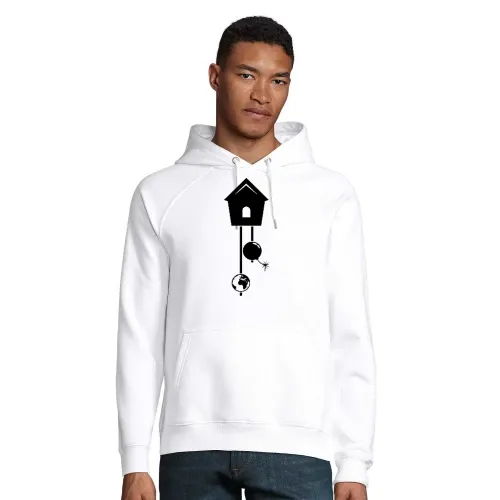 Kuckucksuhr Weltuntergang Hoodie Männer Stellar Bio