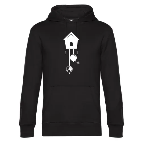 Kuckucksuhr Weltuntergang Hoodie Männer King Hooded