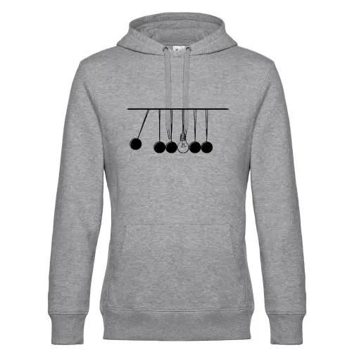 Kugelstoßpendel mit Glühbirne Shirt Hoodie Männer King Hooded