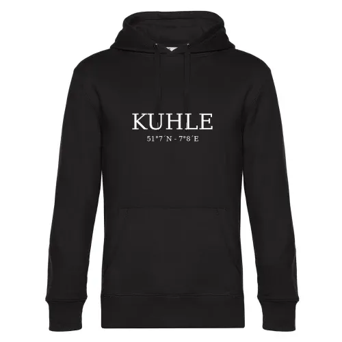 Kuhle Koordinaten Hoodie Männer King Hooded