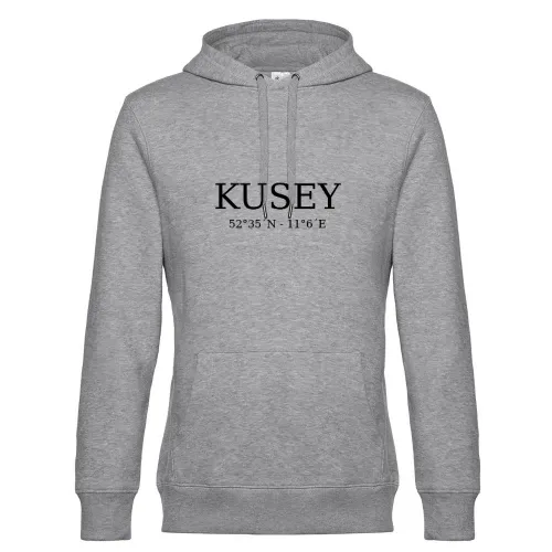 Kusey Koordinaten Hoodie Männer King Hooded