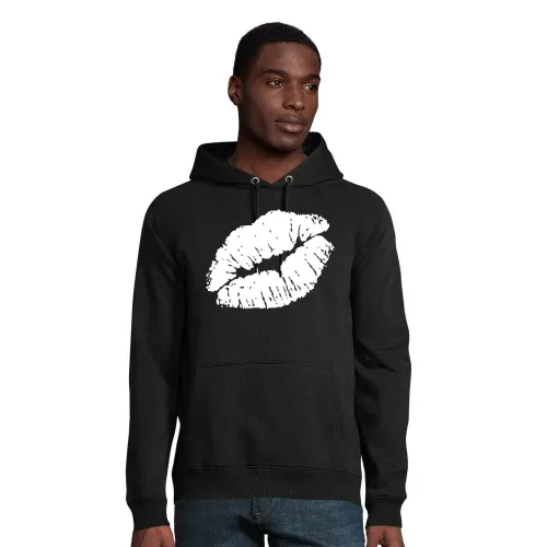 Kußmundabdruck Hoodie Männer Stellar Bio