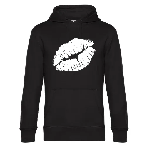 Kußmundabdruck Männer Hoodie
