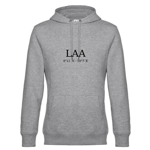 Laa Koordinaten Hoodie Männer King Hooded
