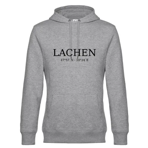Lachen Koordinaten Hoodie Männer King Hooded