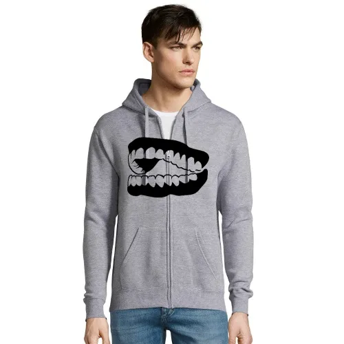 lachendes Gebiss Männer Hoodie