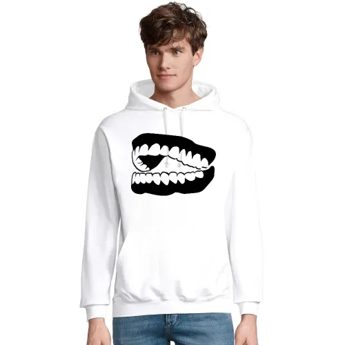 lachendes Gebiss Männer Hoodie
