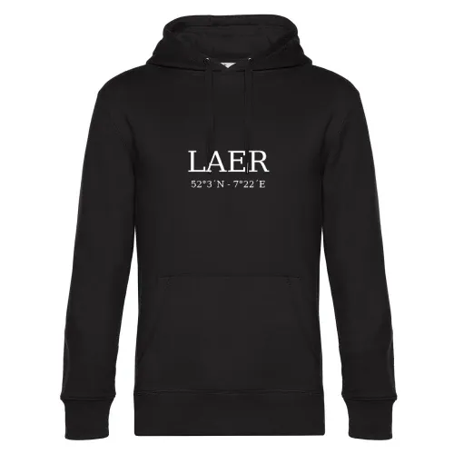 Laer Koordinaten Hoodie Männer King Hooded