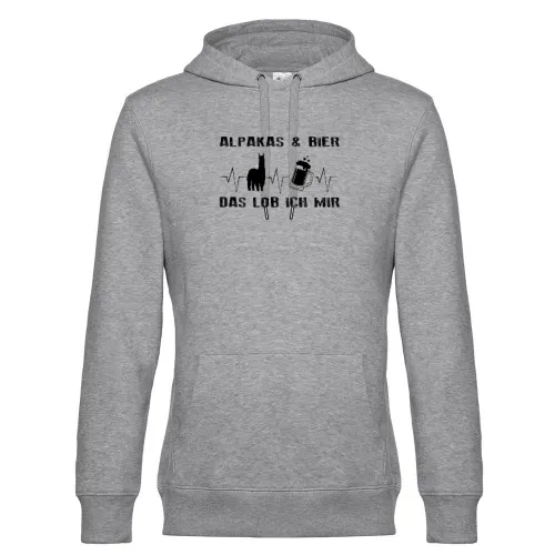 Lama Alpaka Spruch für Alpakazüchter Biertrinker Hoodie Männer King Hooded