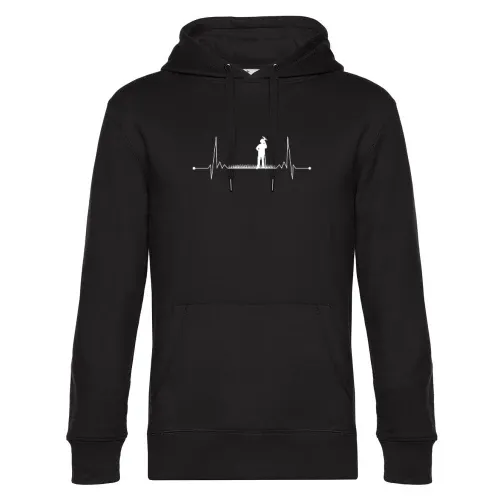 Landwirt Puls Farmer Herzschlag Feldarbeiter Hoodie Männer King Hooded