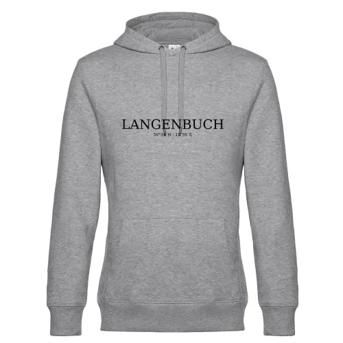 Langenbuch Koordinaten Hoodie Männer King Hooded