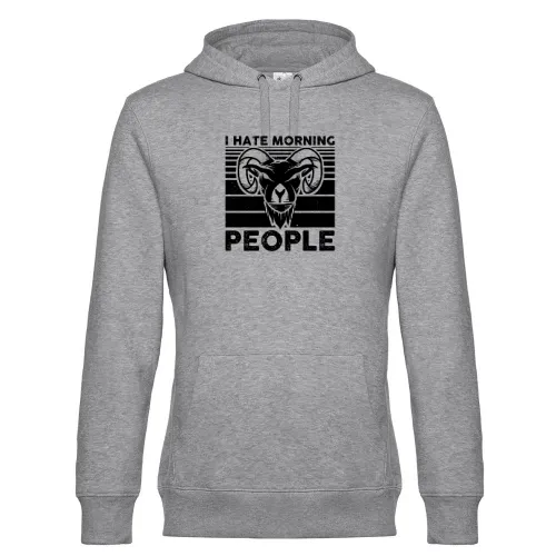Langschläfer Morgenmuffel Ziegenbock - Bock Motiv Hoodie Männer King Hooded