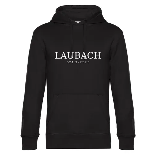 Laubach Koordinaten Hoodie Männer King Hooded